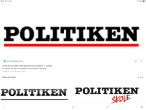 Politiken forside